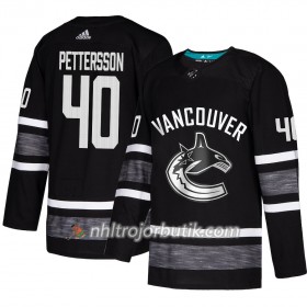 Män Ishockey Vancouver Canucks tröja Elias Pettersson 40 Svart 2019 All-Star Adidas Authentic